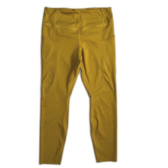 Brooks Method 7/8 Running Tights Leggings Golden Hour Yellow Large - Picture 1 of 5